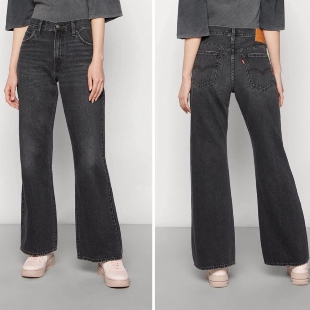 Levi's Baggy Boot Jean in Washed Black